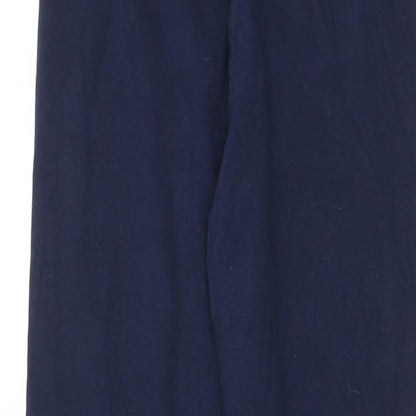 NEXT Girls Blue Cotton Capri Trousers Size 14 Years L24 in Regular Pullover