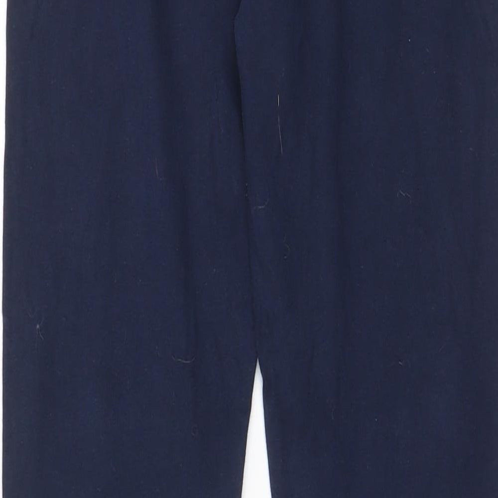 NEXT Girls Blue Cotton Capri Trousers Size 14 Years L24 in Regular Pullover
