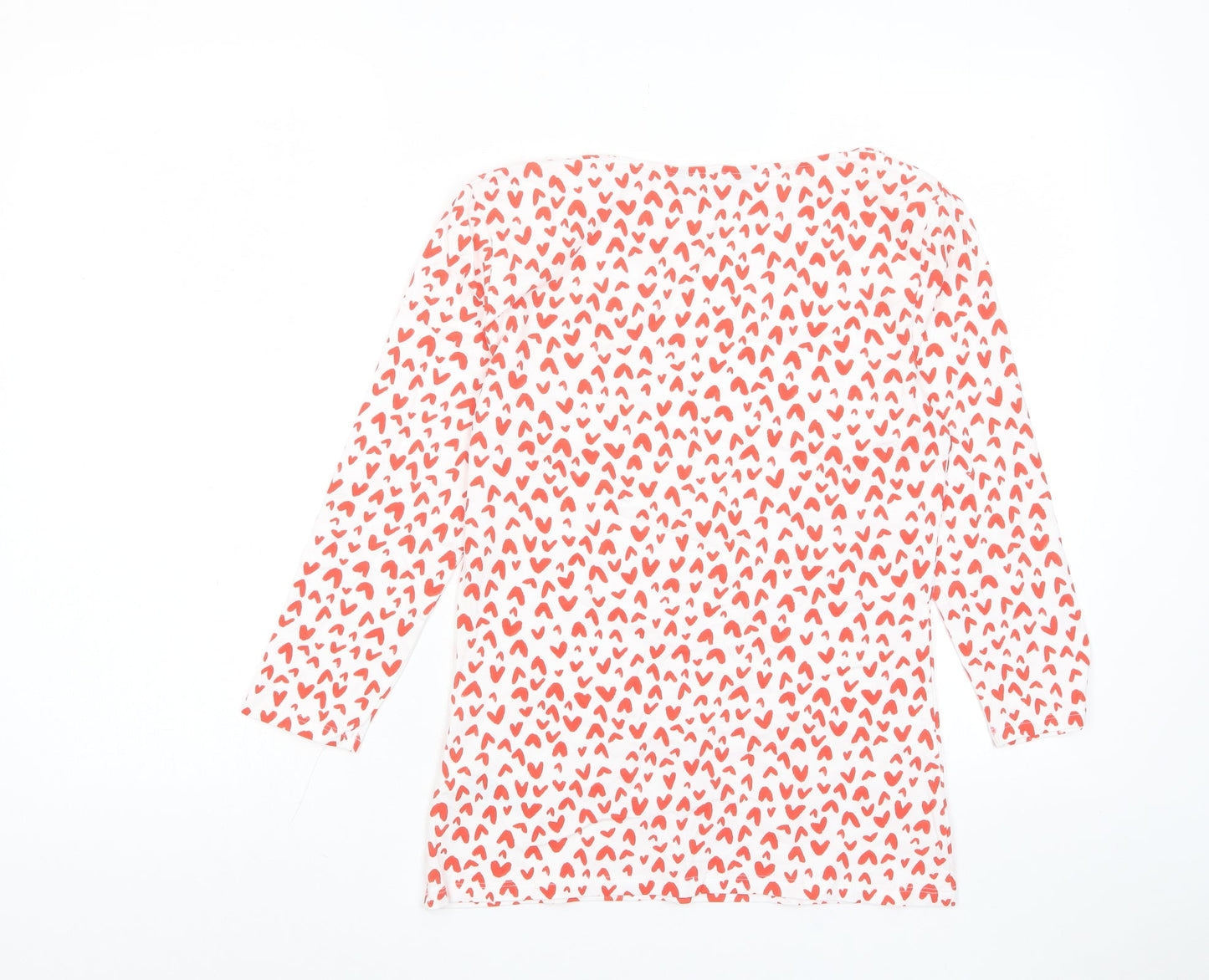 Womens UK Size 10 Marks and Spencer Red Basic T-Shirt
