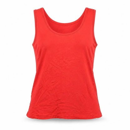 Womens UK Size L Oasis Red Basic T-Shirt