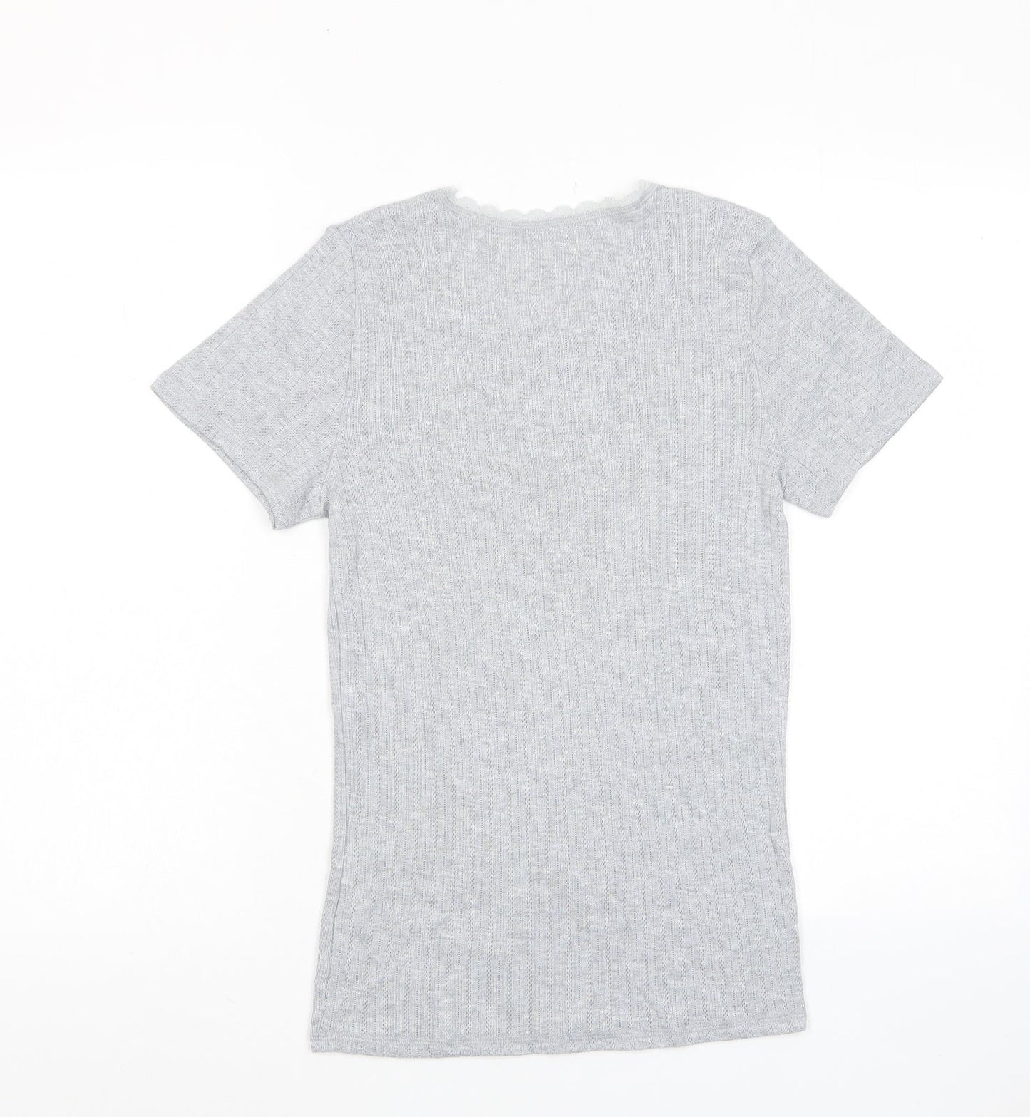 Womens UK Size 12 Marks and Spencer Red Basic T-Shirt