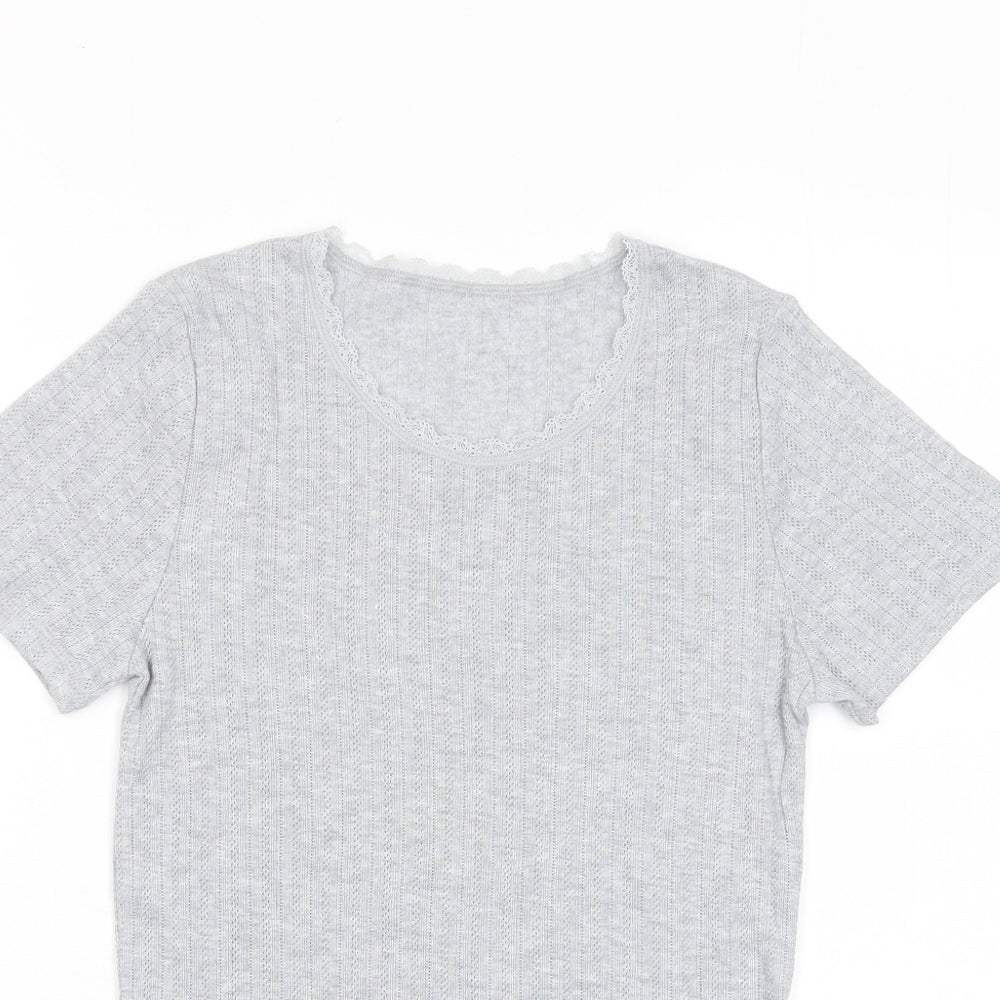 Womens UK Size 12 Marks and Spencer Red Basic T-Shirt
