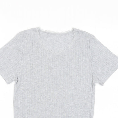 Womens UK Size 12 Marks and Spencer Red Basic T-Shirt