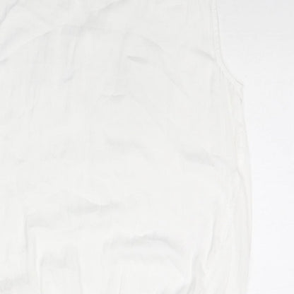 Womens UK Size 12 NEXT White Basic Tank