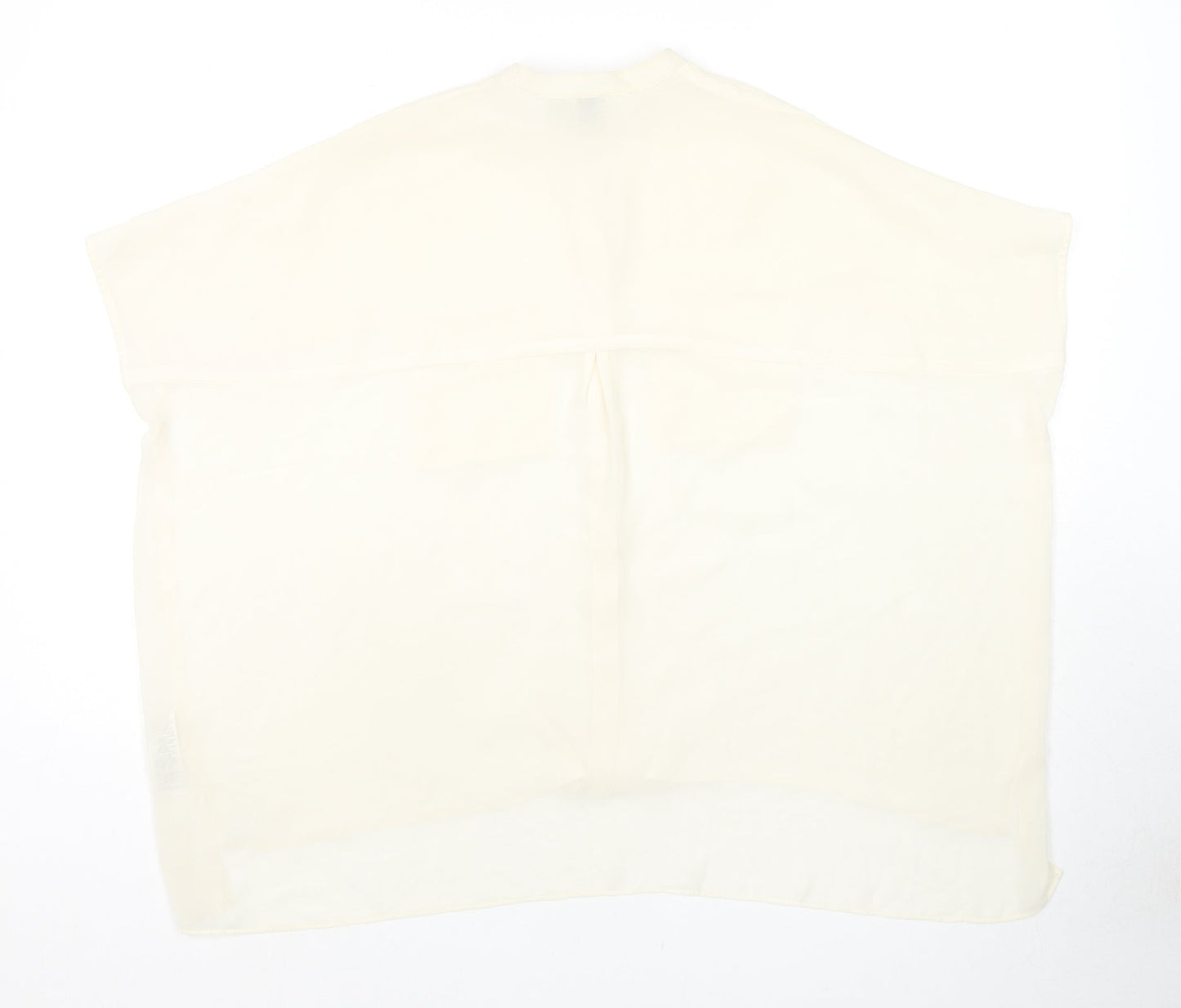 Womens UK Size 6 ASOS Ivory Basic Button-Up