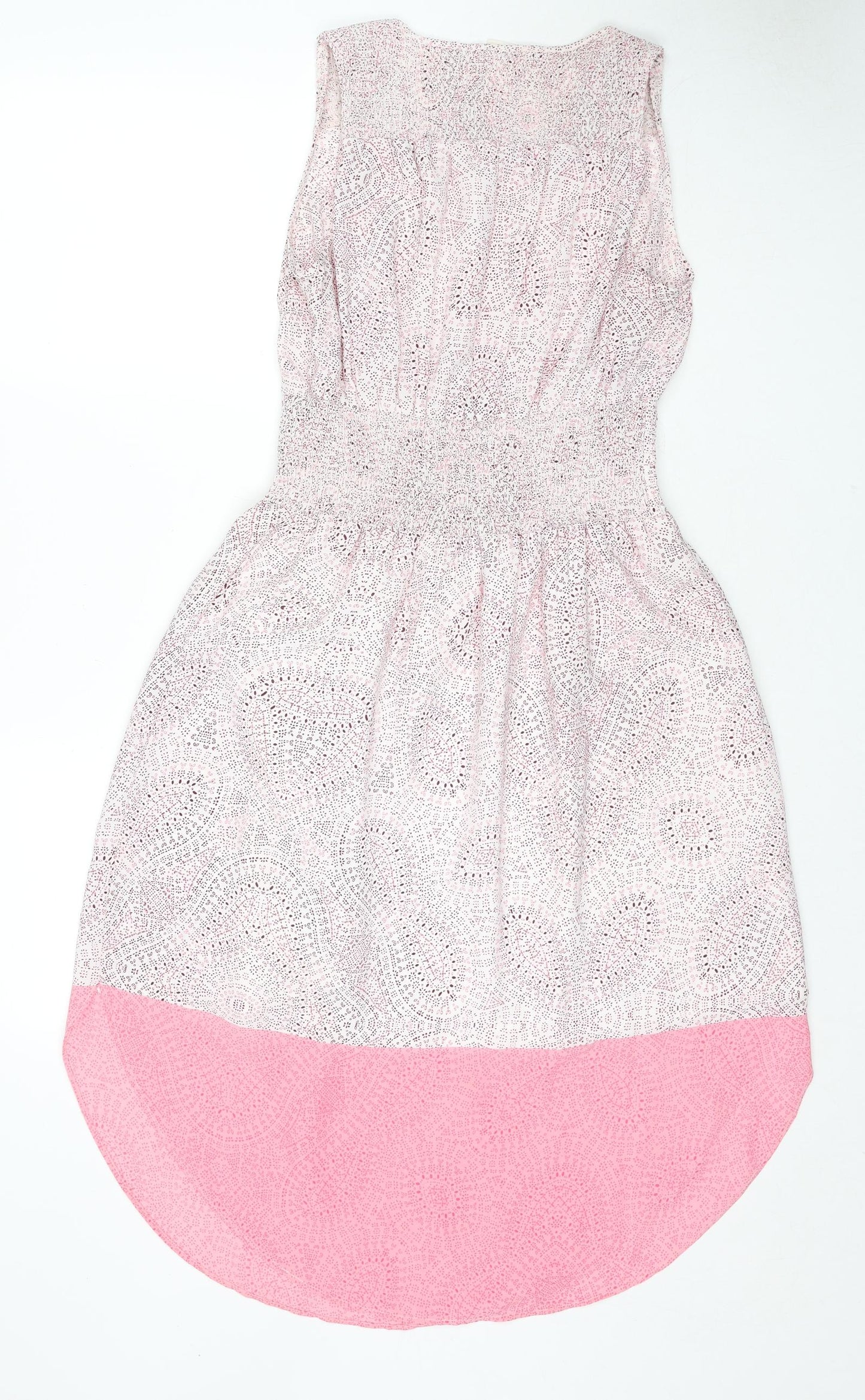 Gap Womens Pink Geometric Polyester Trapeze & Swing Size S Round Neck Pullover