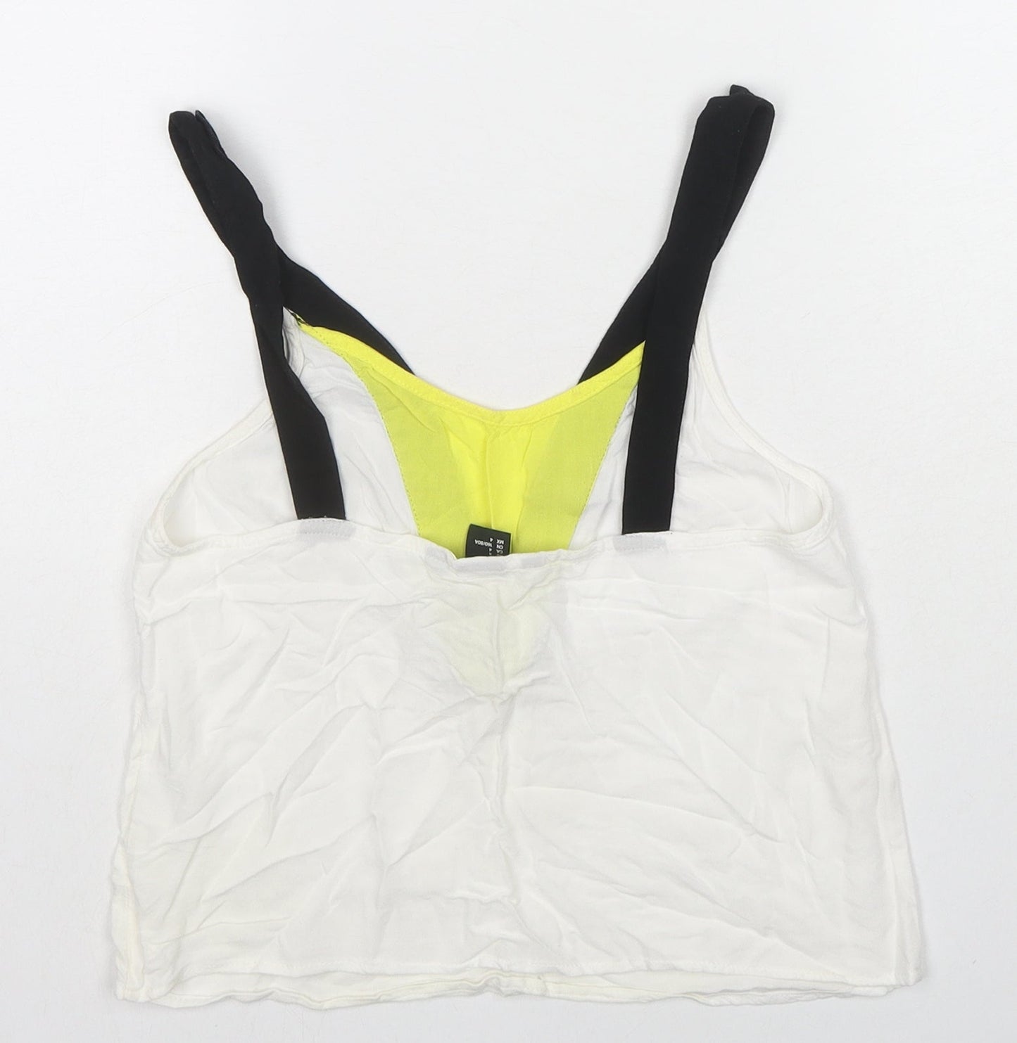 Womens UK Size 6 H&M White Basic Tank