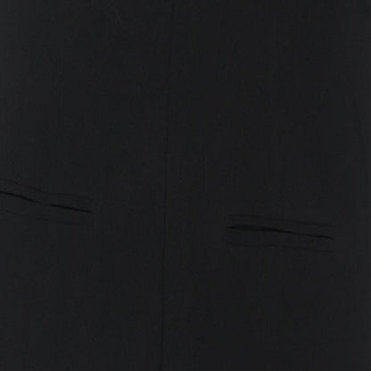 FOREVER 21 Womens Black Polyester Jumpsuit One-Piece Size S L28 in Zip