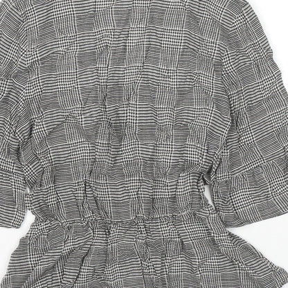 Womens UK Size 8 H&M Black Basic Blouse