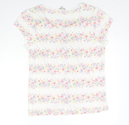 Womens UK Size 18 M&Co White Basic T-Shirt