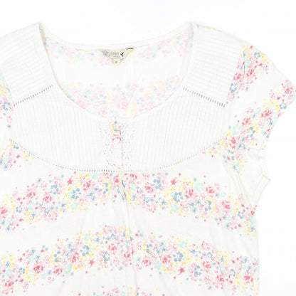 Womens UK Size 18 M&Co White Basic T-Shirt
