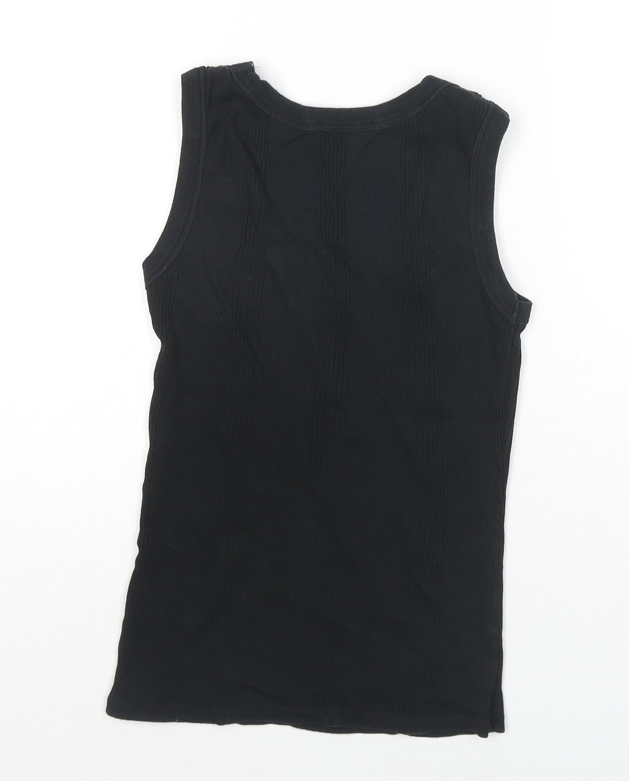 Womens UK Size S Marks and Spencer Black Basic Tank