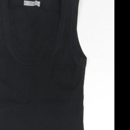 Womens UK Size S Marks and Spencer Black Basic Tank