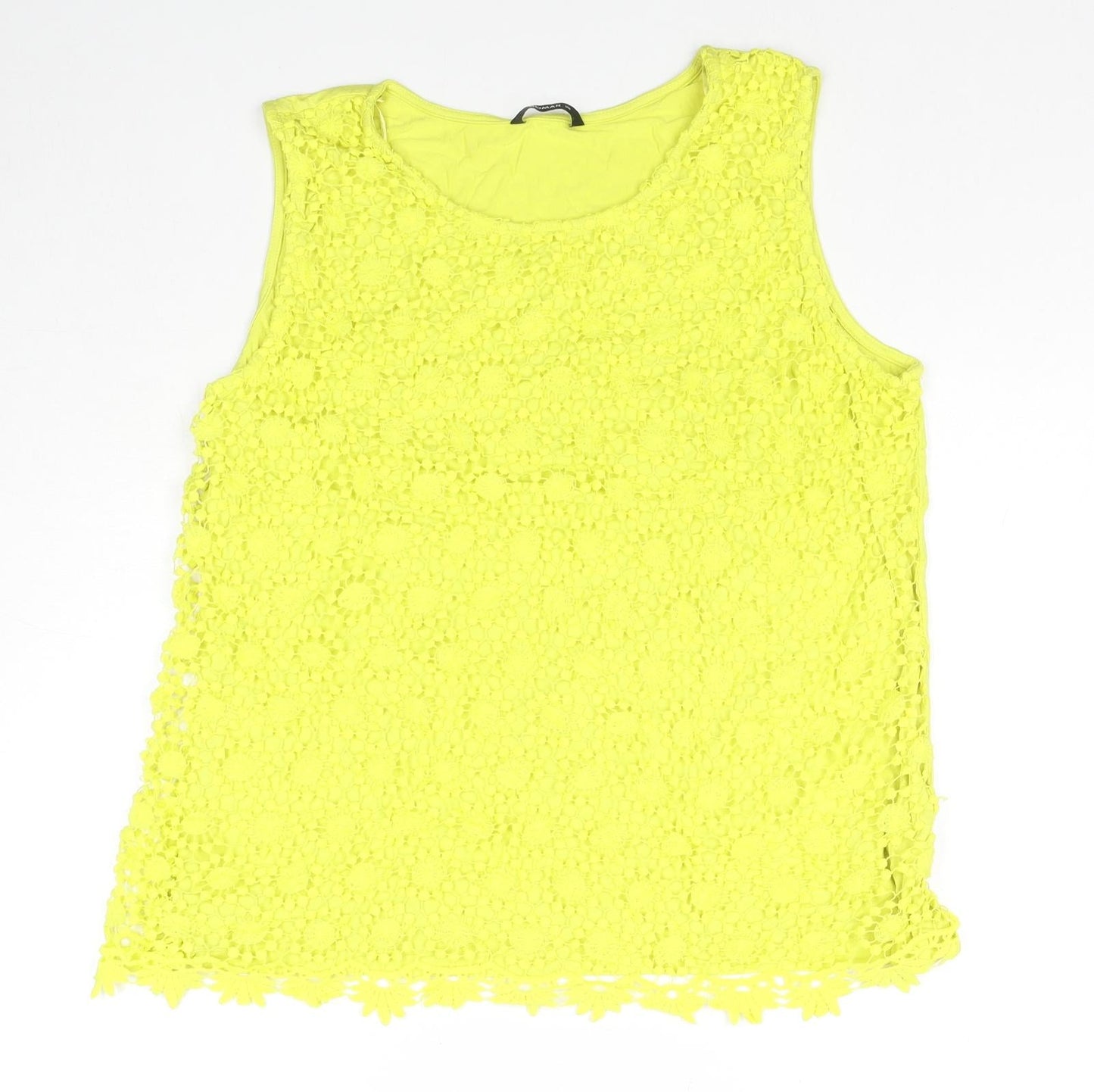 Womens UK Size 20 Roman Yellow Basic Tank