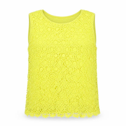 Womens UK Size 20 Roman Yellow Basic Tank
