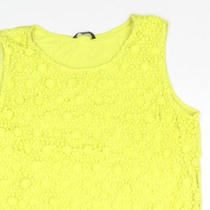 Womens UK Size 20 Roman Yellow Basic Tank
