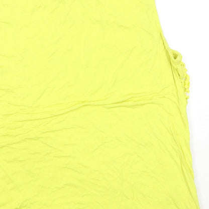 Womens UK Size 20 Roman Yellow Basic Tank