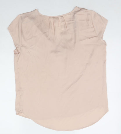 Womens UK Size 12 H&M Beige Basic Blouse