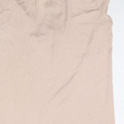 Womens UK Size 12 H&M Beige Basic Blouse
