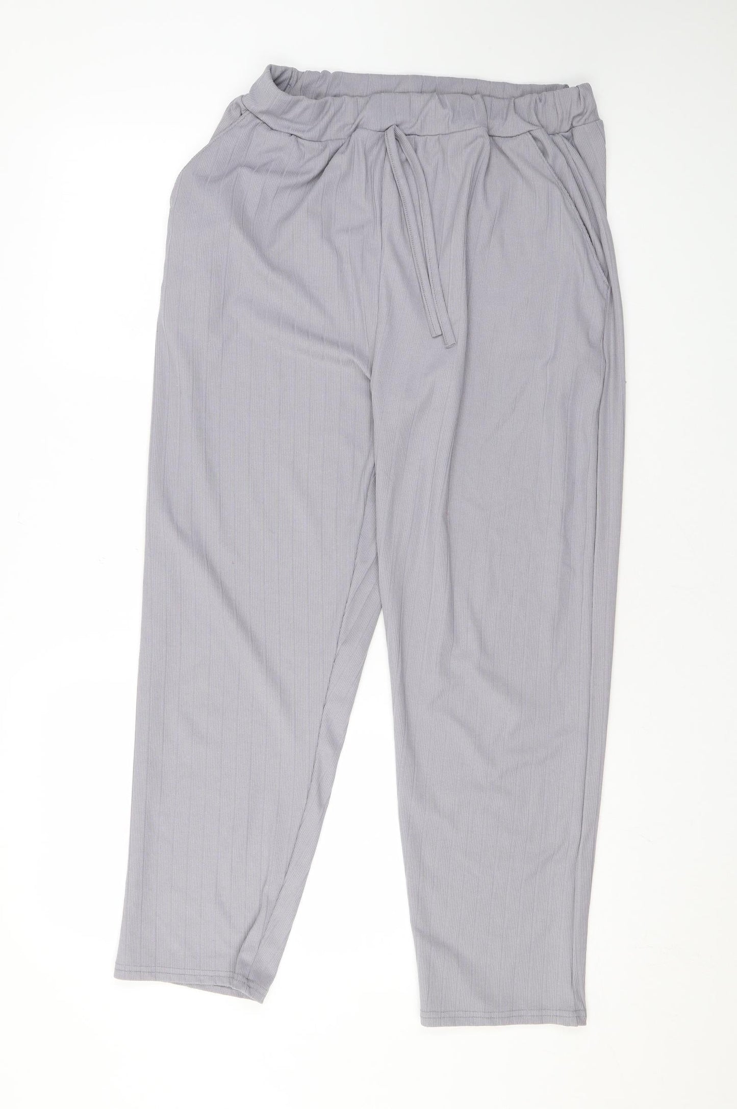 Womens UK Size M Misspap Regular Fit  Grey Trousers