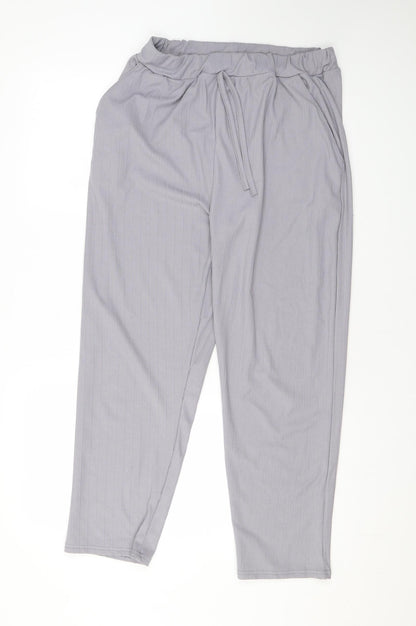 Womens UK Size M Misspap Regular Fit  Grey Trousers