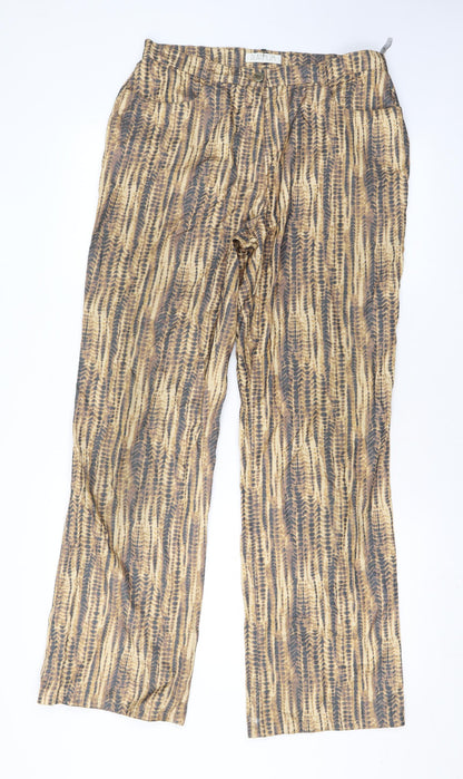 Womens UK Size 14 Platinum Regular Fit  Brown Trousers