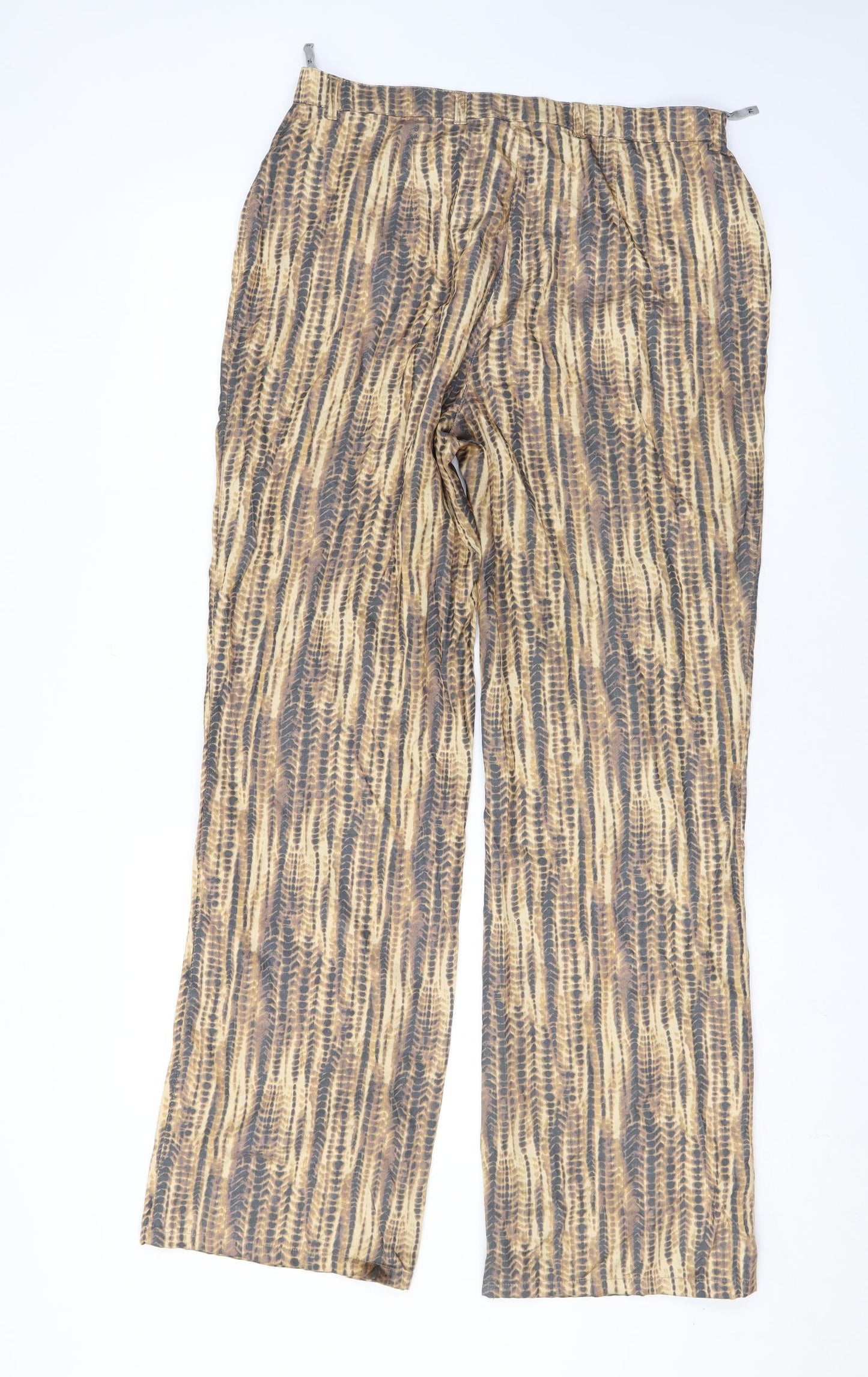 Womens UK Size 14 Platinum Regular Fit  Brown Trousers