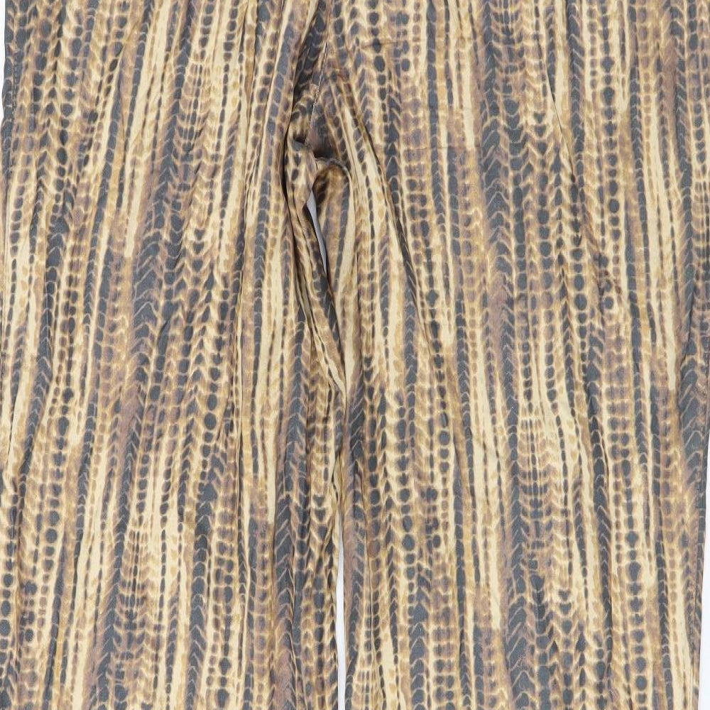 Womens UK Size 14 Platinum Regular Fit  Brown Trousers