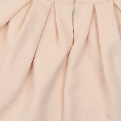 ASOS Womens Pink Polyester Skater Skirt Size 8 Zip