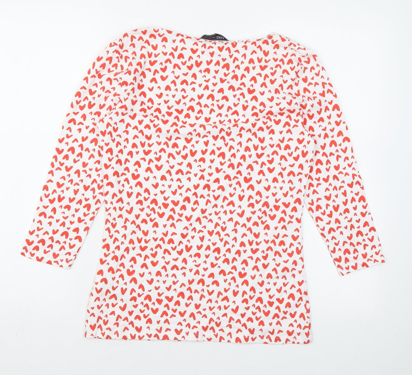 Womens UK Size 10 Marks and Spencer White Basic Blouse
