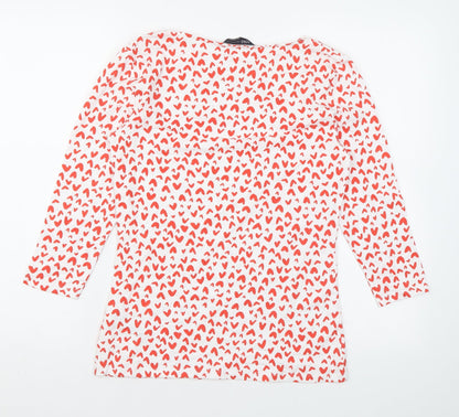 Womens UK Size 10 Marks and Spencer White Basic Blouse