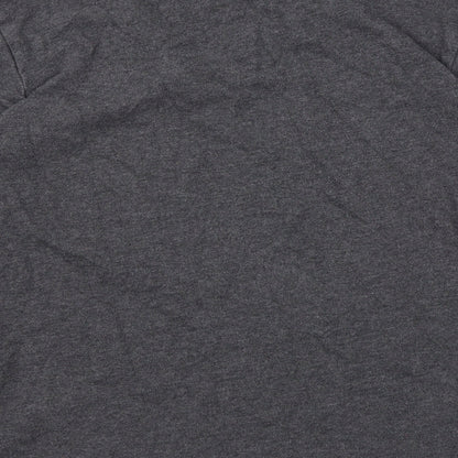 Gap Womens Grey Animal Print Cotton Pullover Sweatshirt Size S Pullover - Leopard Print