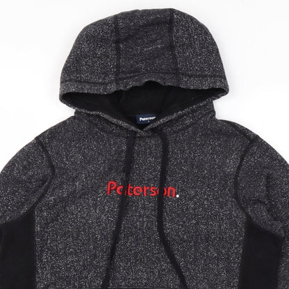 Paterson Mens Grey Cotton Pullover Hoodie Size S