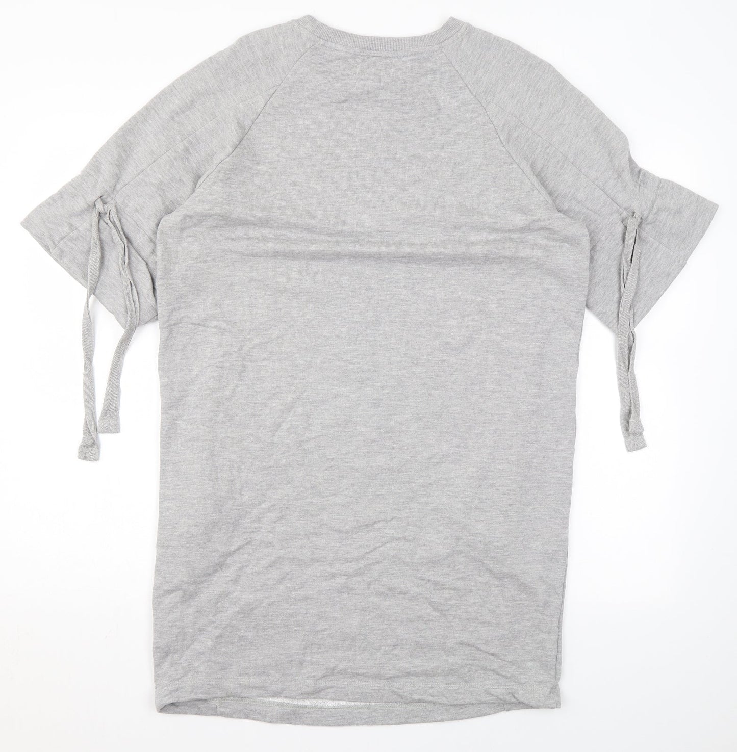 NEXT Womens Green Cotton T-Shirt Dress Size 12 Round Neck Pullover