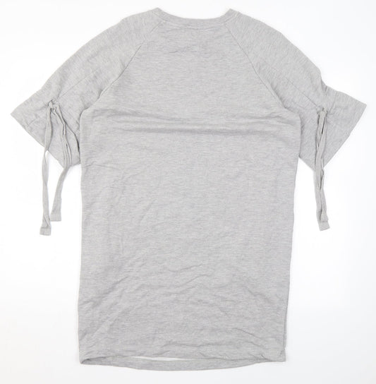 NEXT Womens Green Cotton T-Shirt Dress Size 12 Round Neck Pullover