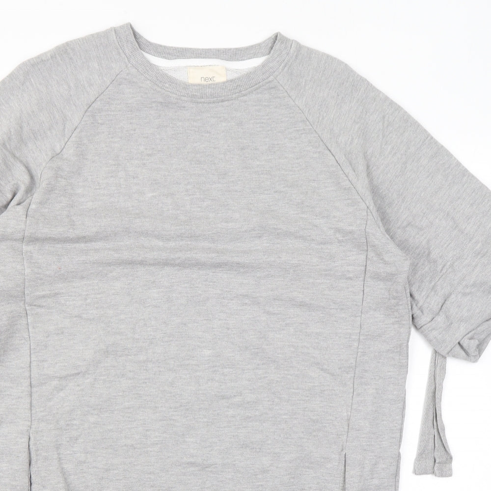 NEXT Womens Green Cotton T-Shirt Dress Size 12 Round Neck Pullover