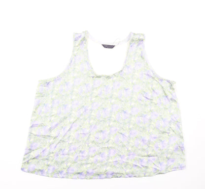 Womens UK Size 22 Marks and Spencer Multicoloured Basic Tank