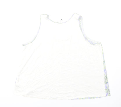 Womens UK Size 22 Marks and Spencer Multicoloured Basic Tank