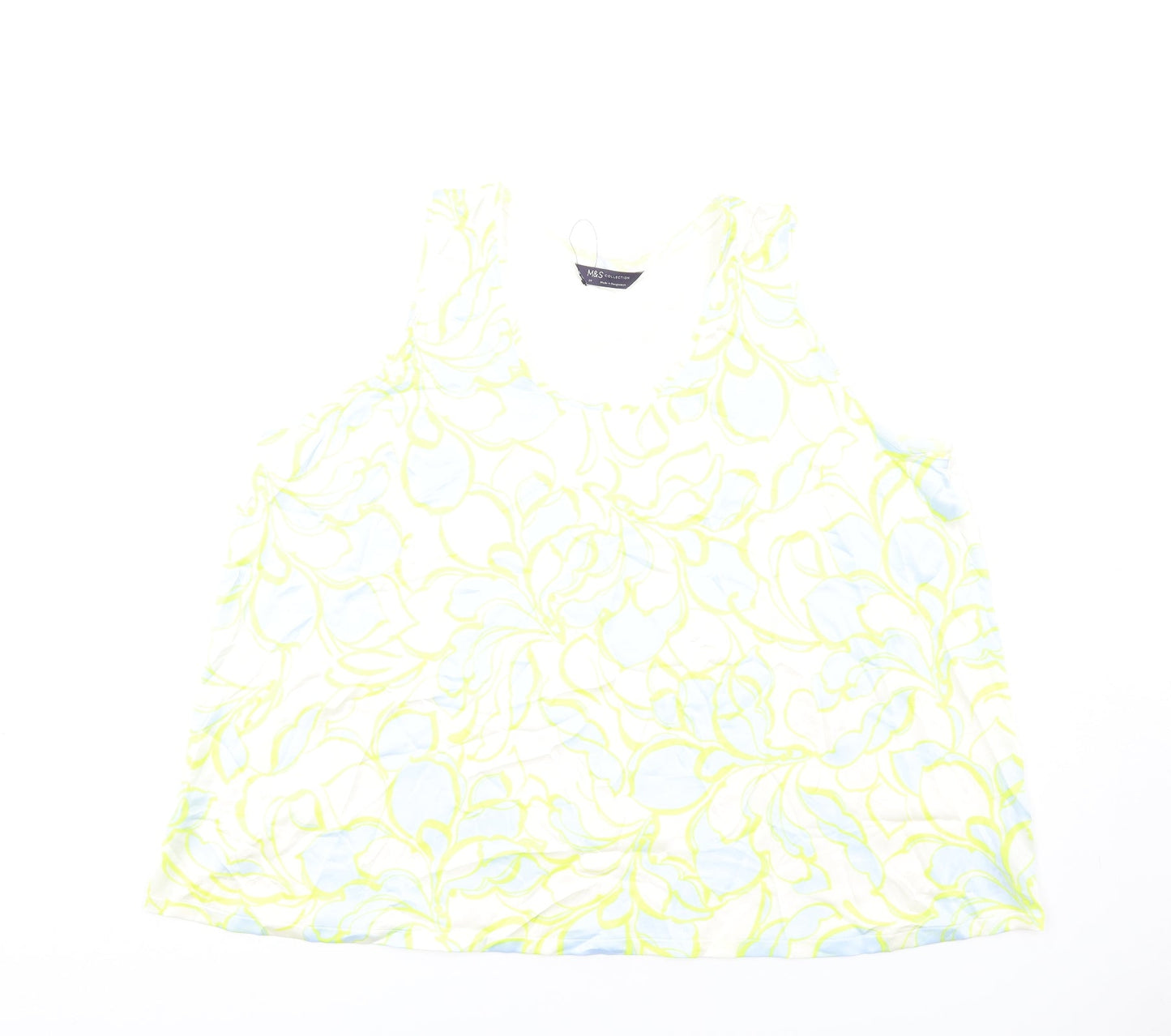 Womens UK Size 24 Marks and Spencer Multicoloured Basic Tank