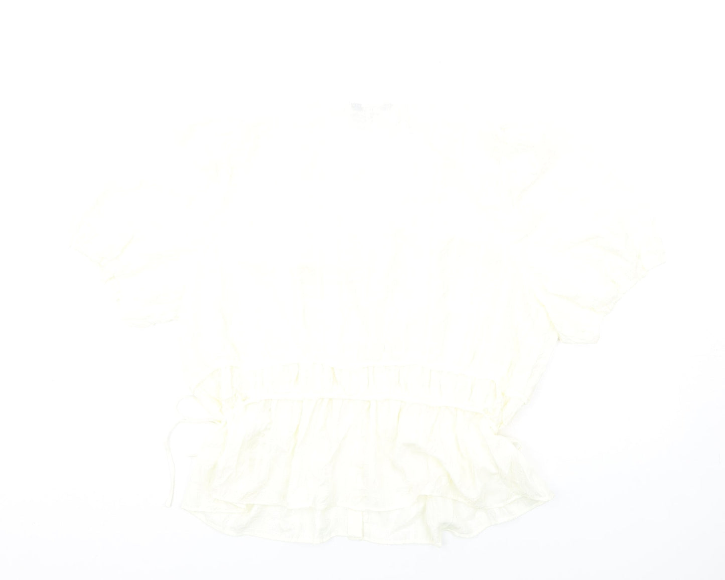 Womens UK Size 20 Marks and Spencer Ivory Basic T-Shirt