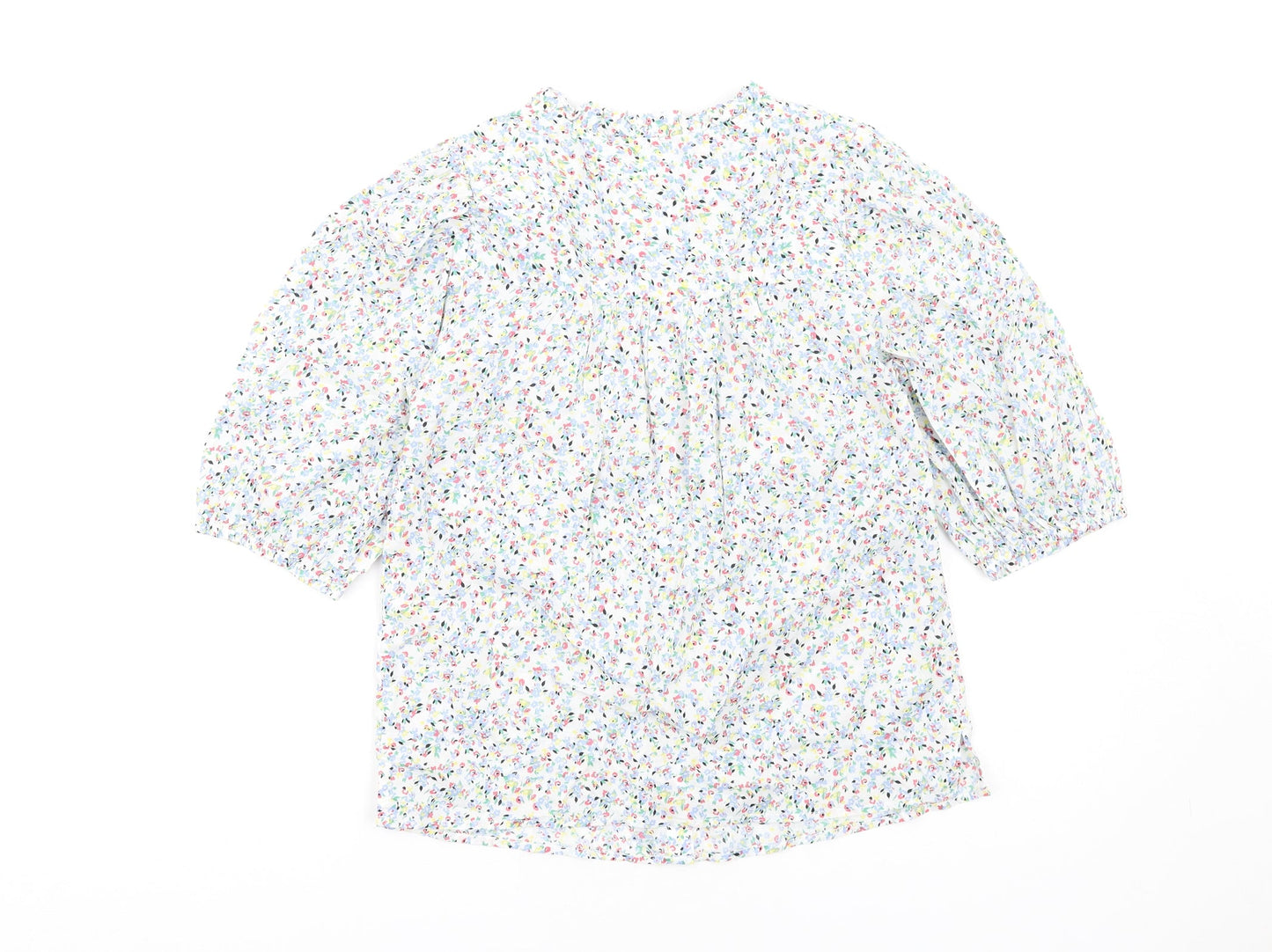 Womens UK Size 6 Marks and Spencer Multicoloured Basic T-Shirt