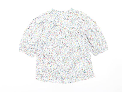 Womens UK Size 6 Marks and Spencer Multicoloured Basic T-Shirt