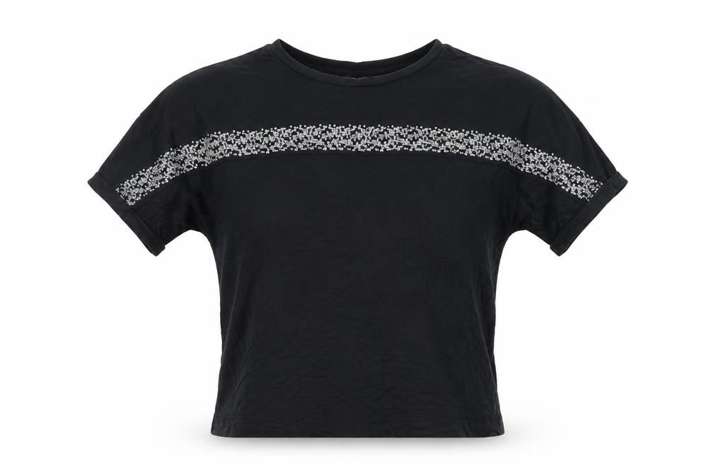 Womens UK Size 10 NEXT Black Basic T-Shirt
