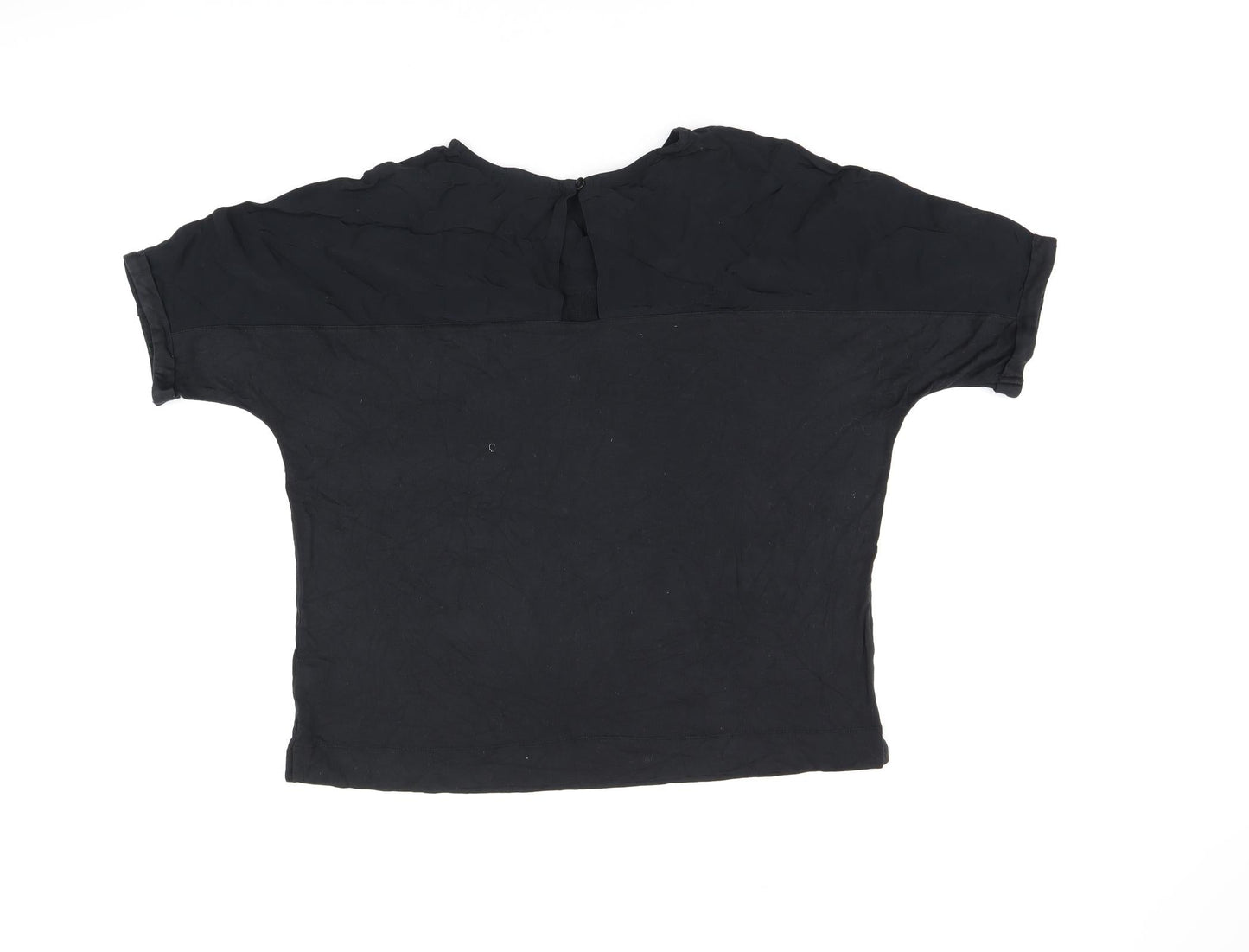 Womens UK Size 10 NEXT Black Basic T-Shirt