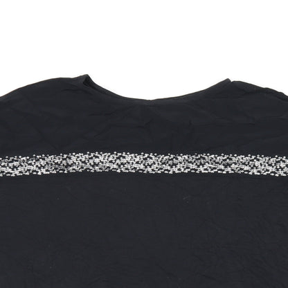 Womens UK Size 10 NEXT Black Basic T-Shirt