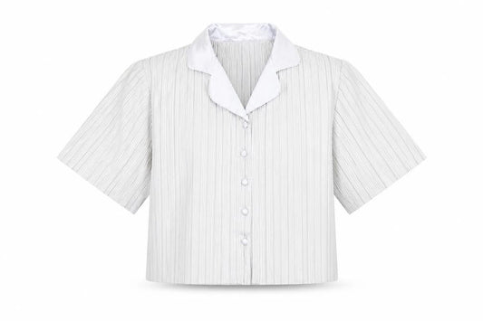 Loungeable Womens Silver Polyester Basic Button-Up Size 12 Collared