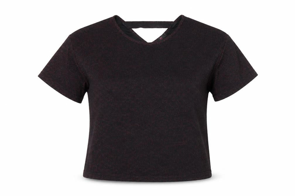Womens UK Size 16 Simon Jeffrey Black Basic T-Shirt