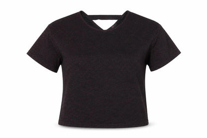 Womens UK Size 16 Simon Jeffrey Black Basic T-Shirt