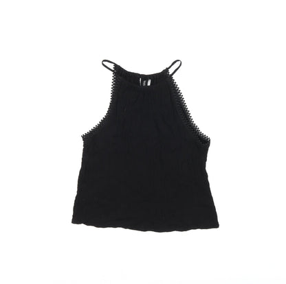 Womens UK Size 8 H&M Black Basic T-Shirt