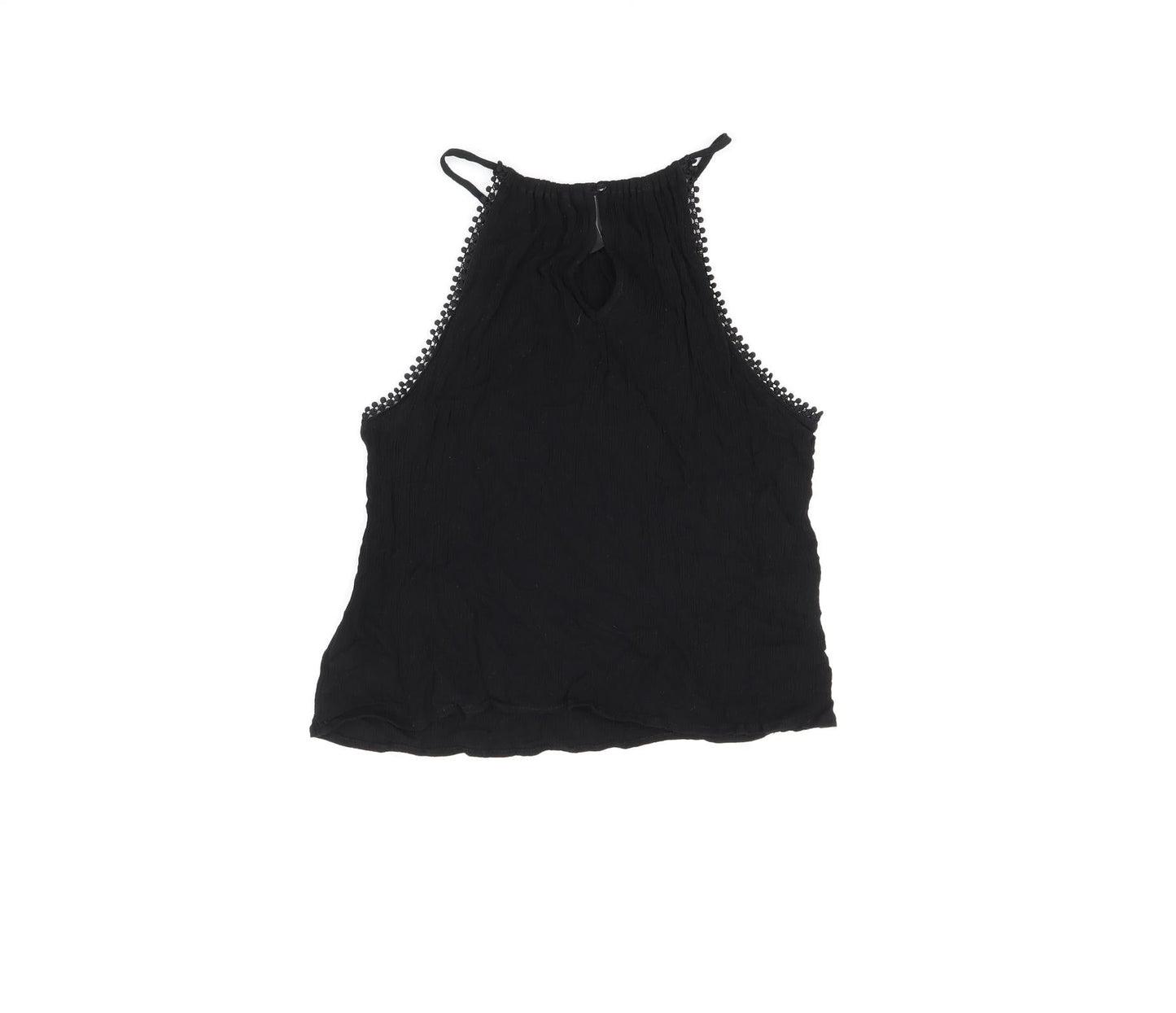 Womens UK Size 8 H&M Black Basic T-Shirt